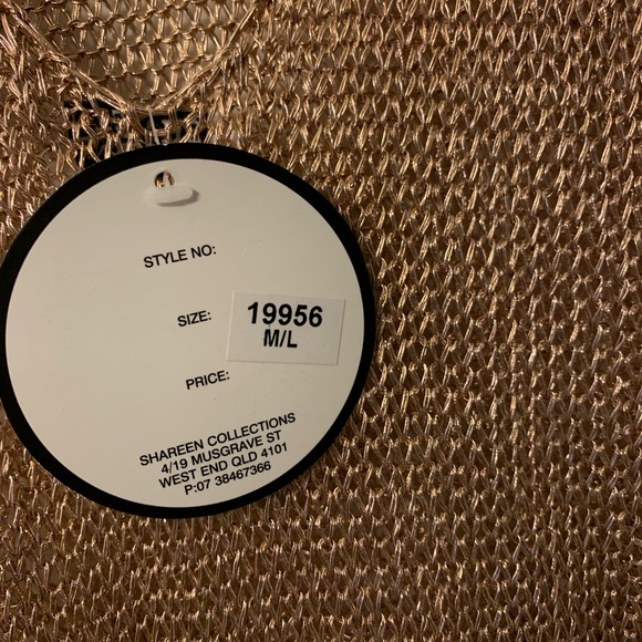 ROSE GOLD SHAREEN AU MESH DOUBLE SLIT DRESS - Picture 2 of 8